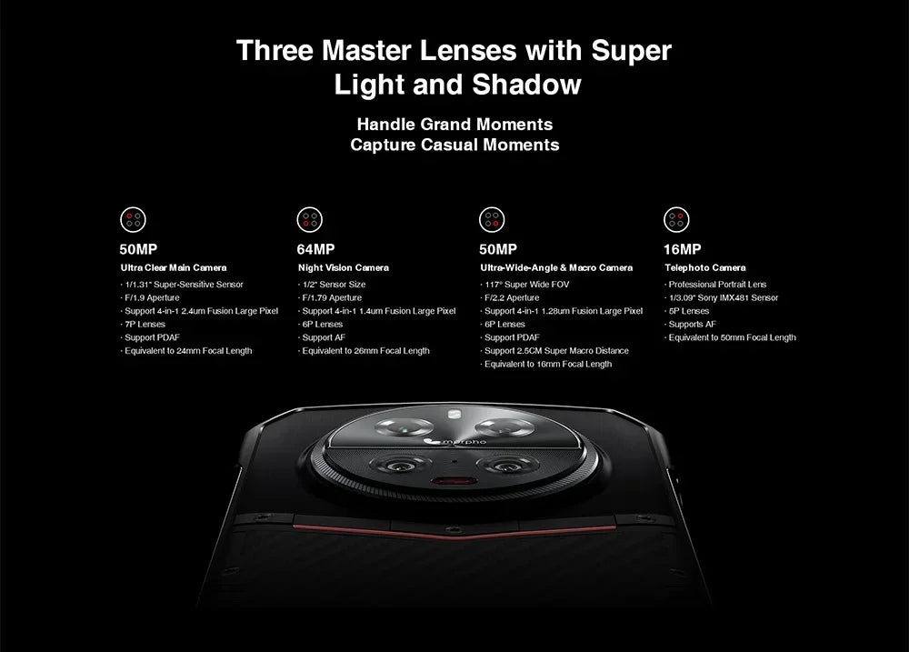 Smartphone robuste DOOGEE DK10 Chargement Rapide 5G