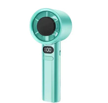 Mini Ventilateur de Poche Turbo Rechargeable – 100 Niveaux, Écran LED et USB-C