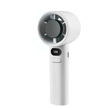 Mini Ventilateur de Poche Turbo Rechargeable – 100 Niveaux, Écran LED et USB-C