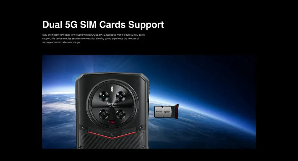 Smartphone robuste DOOGEE DK10 Chargement Rapide 5G