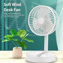 Mini ventilateur pliable rechargeable USB-C – 3 vitesses, silencieux, batterie 1800 mAh