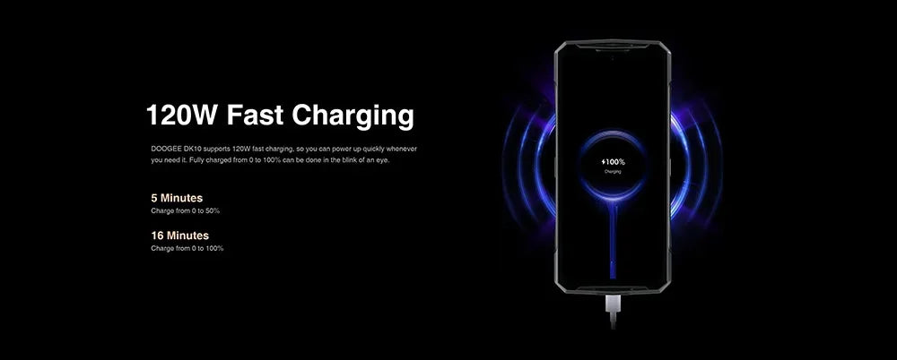 Smartphone robuste DOOGEE DK10 Chargement Rapide 5G