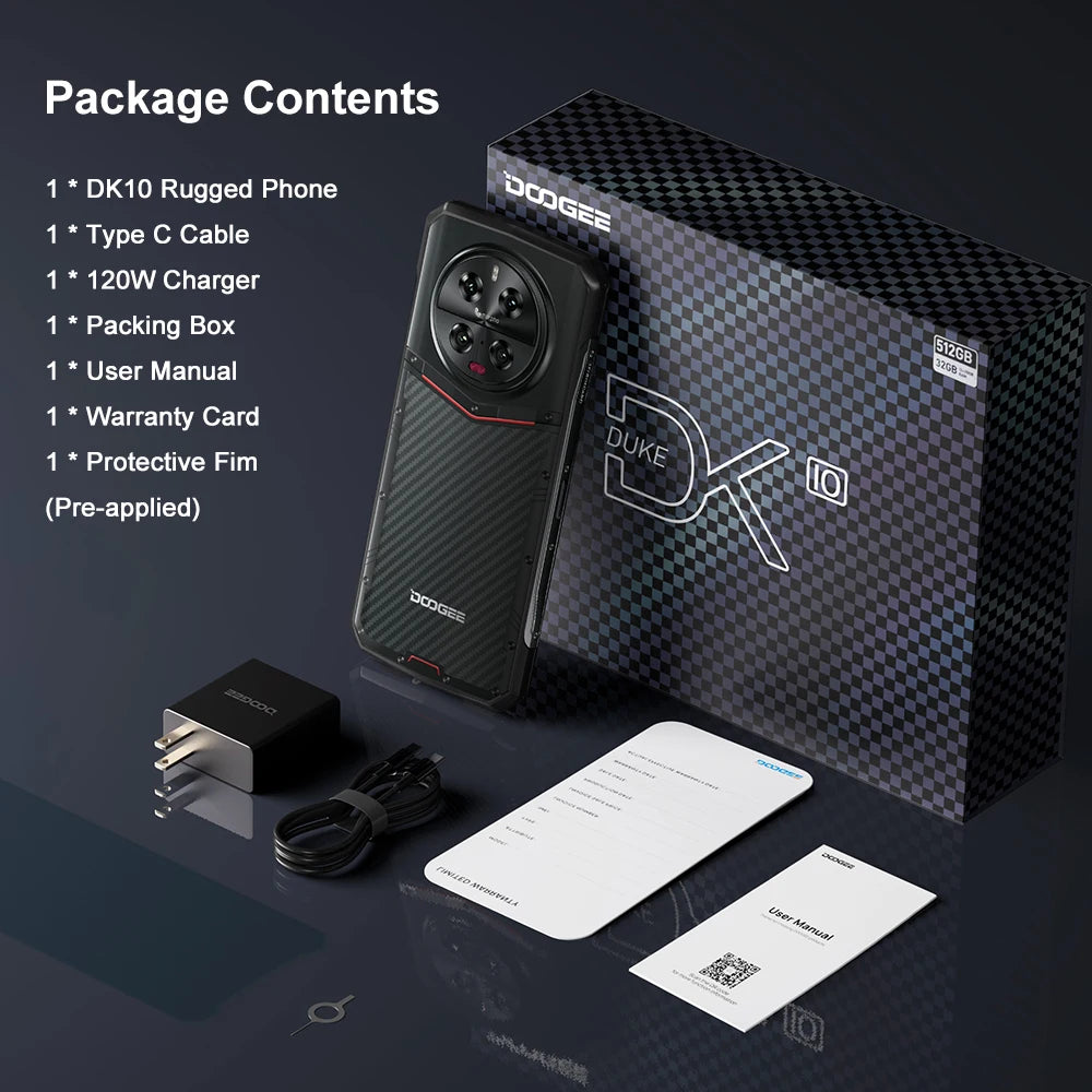 Smartphone robuste DOOGEE DK10 Chargement Rapide 5G