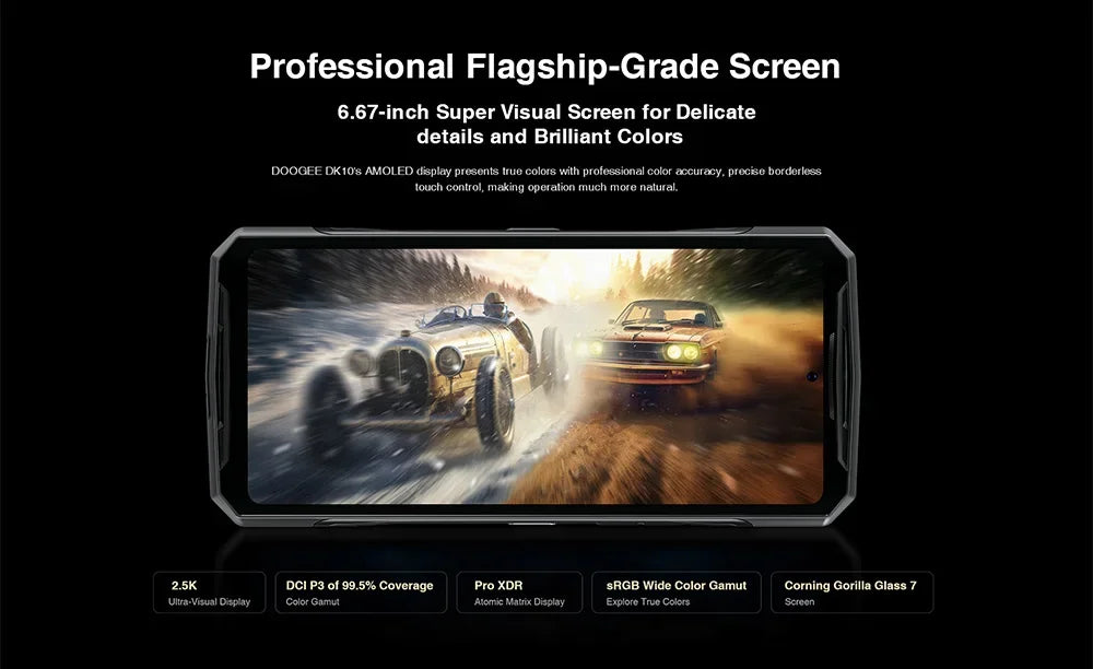 Smartphone robuste DOOGEE DK10 Chargement Rapide 5G