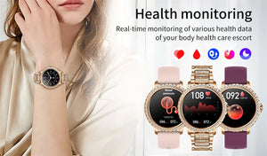 Montre intelligente pour femme à écran AMOLED Android, IOS,