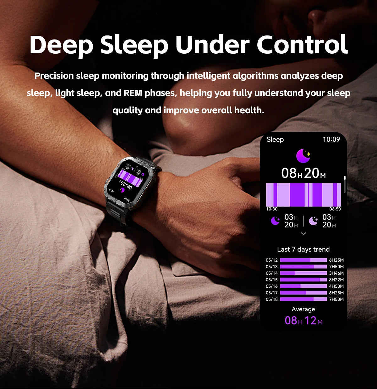 2025- 2026 Montre Militaire intelligente Robuste GPS 1000Mah batterie boussole 3ATM tactique étanche Sport lampe de poche BT