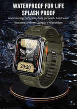 Montre intelligente militaire sport robuste et durable, étanche IP68, écran HD 2.01, Bluetooth, voix, Android, IOS