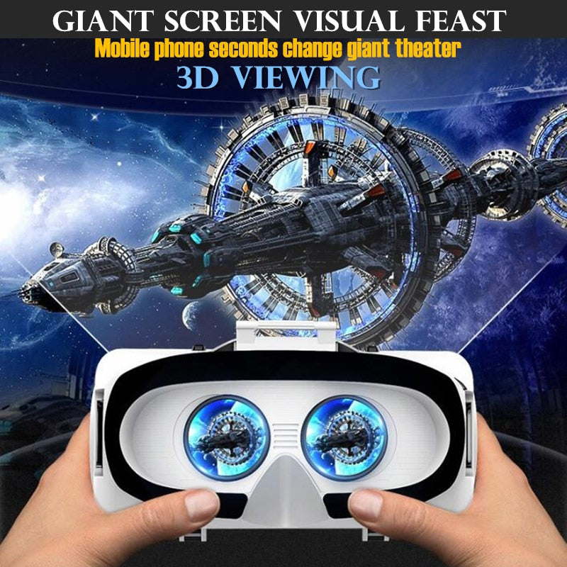 Lunettes de réalité virtuelle 3D originales, boîte stéréo VR, casque Google pour smartphone IOS Android,