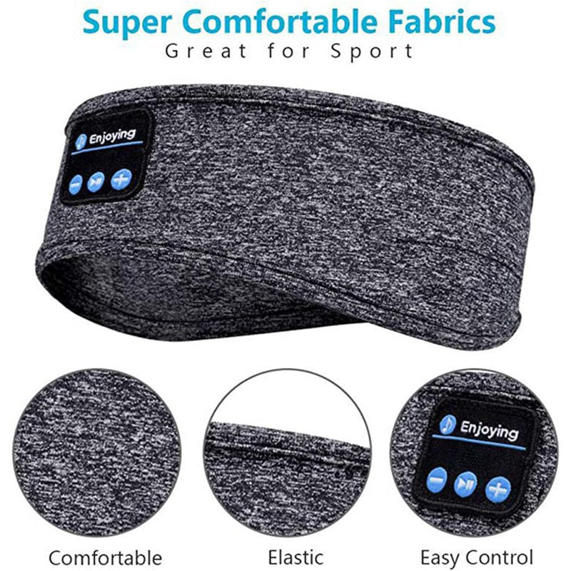 Bandeau sans fil Bluetooth 5.0, écouteurs de sommeil avec basses fines, pour  dormir sur le côté, cadeaux d'entraînement - AliExpress