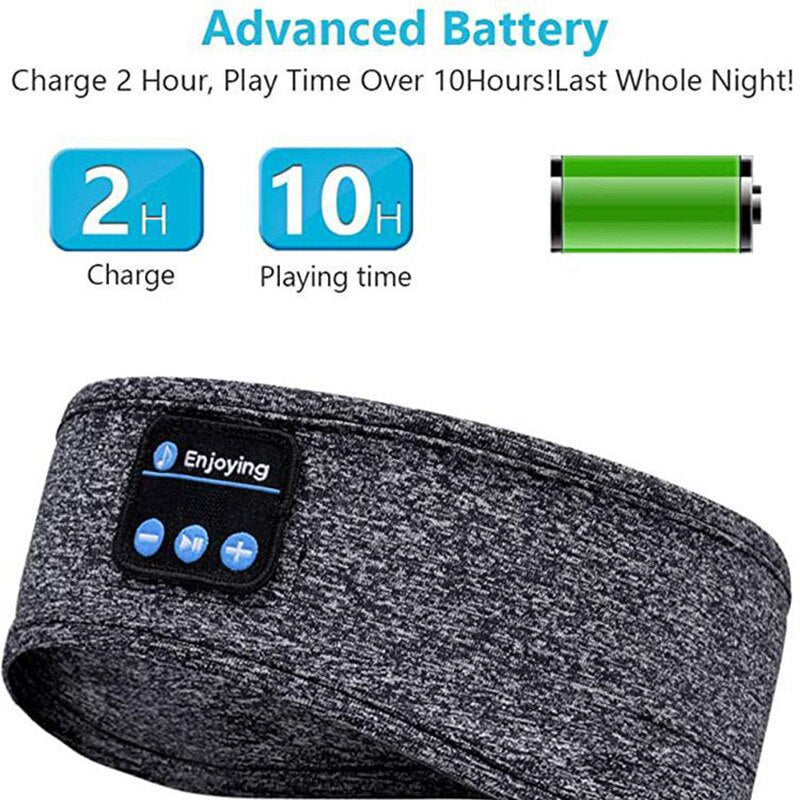 Bandeau Bluetooth sans fil pour écouter de la musique pendant le sommeil  Écouteurs pour dormir Haut-parleur stéréo HD pour dormir, s'entraîner,  faire du jogging, faire du yoga