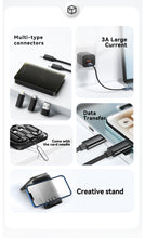 Kit Câble USB 4 en 1 pour recharge rapide et transfert de données, Micro câble avec support et boîte de rangement
