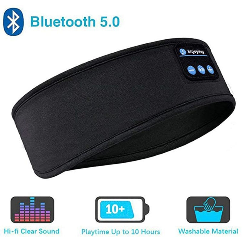 Bandeau Bluetooth pour écouteurs de sommeil, bandeaux de sport de musique  sans fil Upgrage Soft Sleeping, casques de sommeil de longue durée avec  haut-parleurs intégrésYoga3D Sleep Mask avec écouteurs Bluetooth 