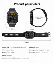 Montre Militaire Robuste Ip68 Waterproof Bluetooth Call MK66