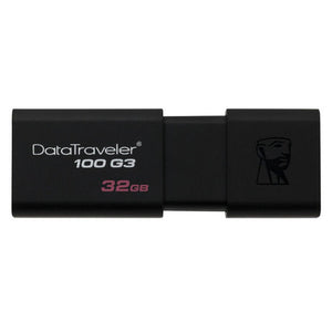 CLES 32 GO USB 3.0 KINGSTON RÉTRACTABLE DATATRAVELER 100 G3 RÉF : DT100G3/32GB