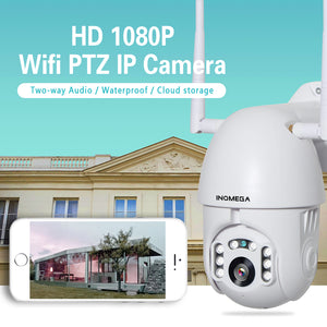 Caméra de surveillance intérieure et extérieure IP66 PTZ Wifi hd 1080P Motorisée avec vision de nuit.