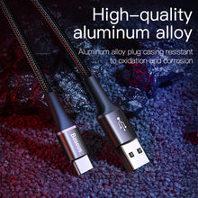 Câble de Charge Rapide USB-C avec led lumineuse alliage aluminium haute qualité