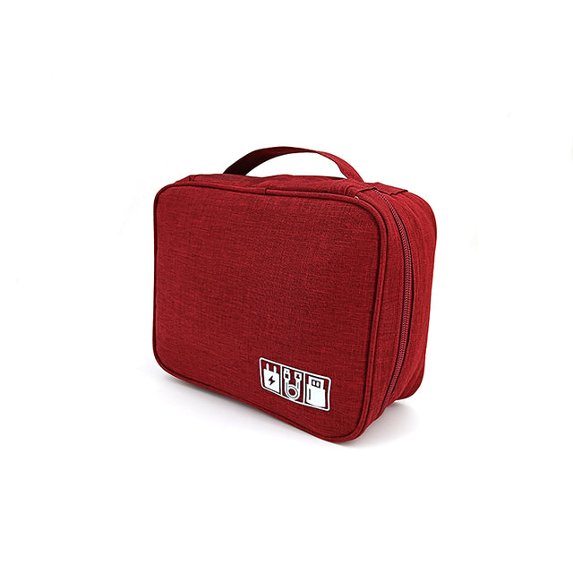 Jolie sac de rangement en tissus est idéal pour ranger vos câbles USB fils chargeur batterie d'alimentation.