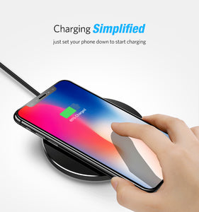 Chargeur Sans Fil Rapide pour Smartphone iOS 8/X - SAMSUNG Galaxy S9 S8/S8 +/S7  NEXUS 5